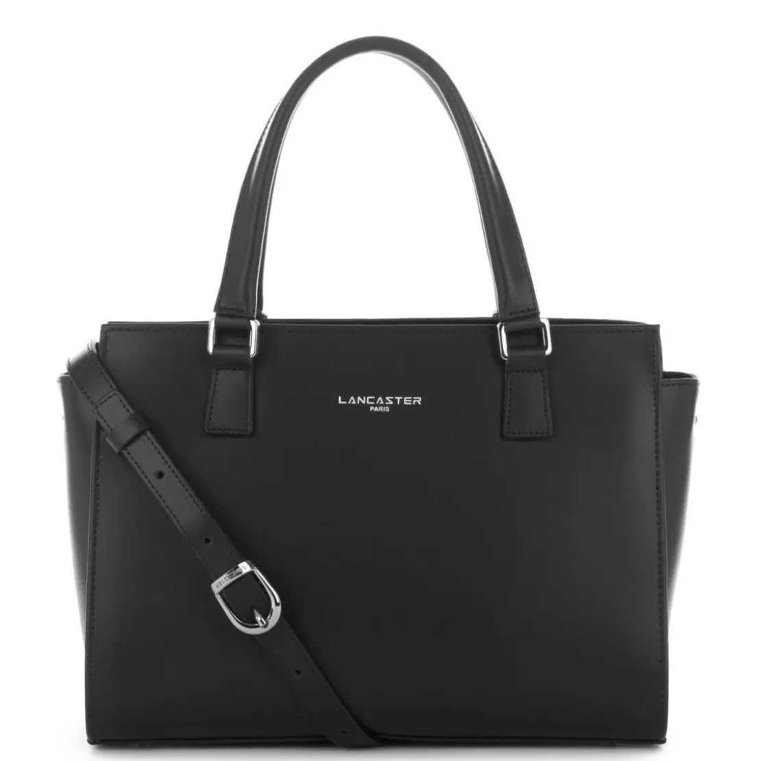 Lancaster MaroquinerieSac à main Smooth en cuir noir