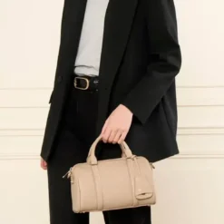 Lancaster MaroquinerieSac polochon Zippé M Milano Ana beige foncé