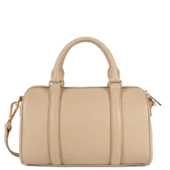Lancaster MaroquinerieSac polochon Zippé M Milano Ana beige foncé