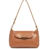 Lancaster MaroquinerieSac à rabat avec fermoir M Suave Evenly camel en cuir