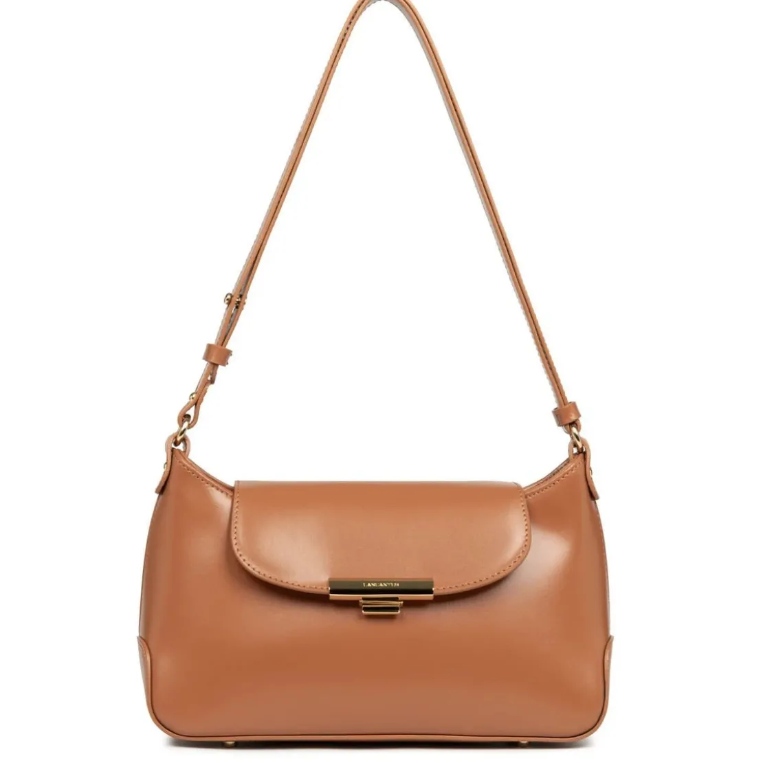 Lancaster MaroquinerieSac à rabat avec fermoir M Suave Evenly camel en cuir