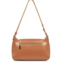 Lancaster MaroquinerieSac à rabat avec fermoir M Suave Evenly camel en cuir