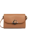 Lancaster MaroquinerieSac trotteur A rabat avec fermoir S Sierra philos camel en cuir