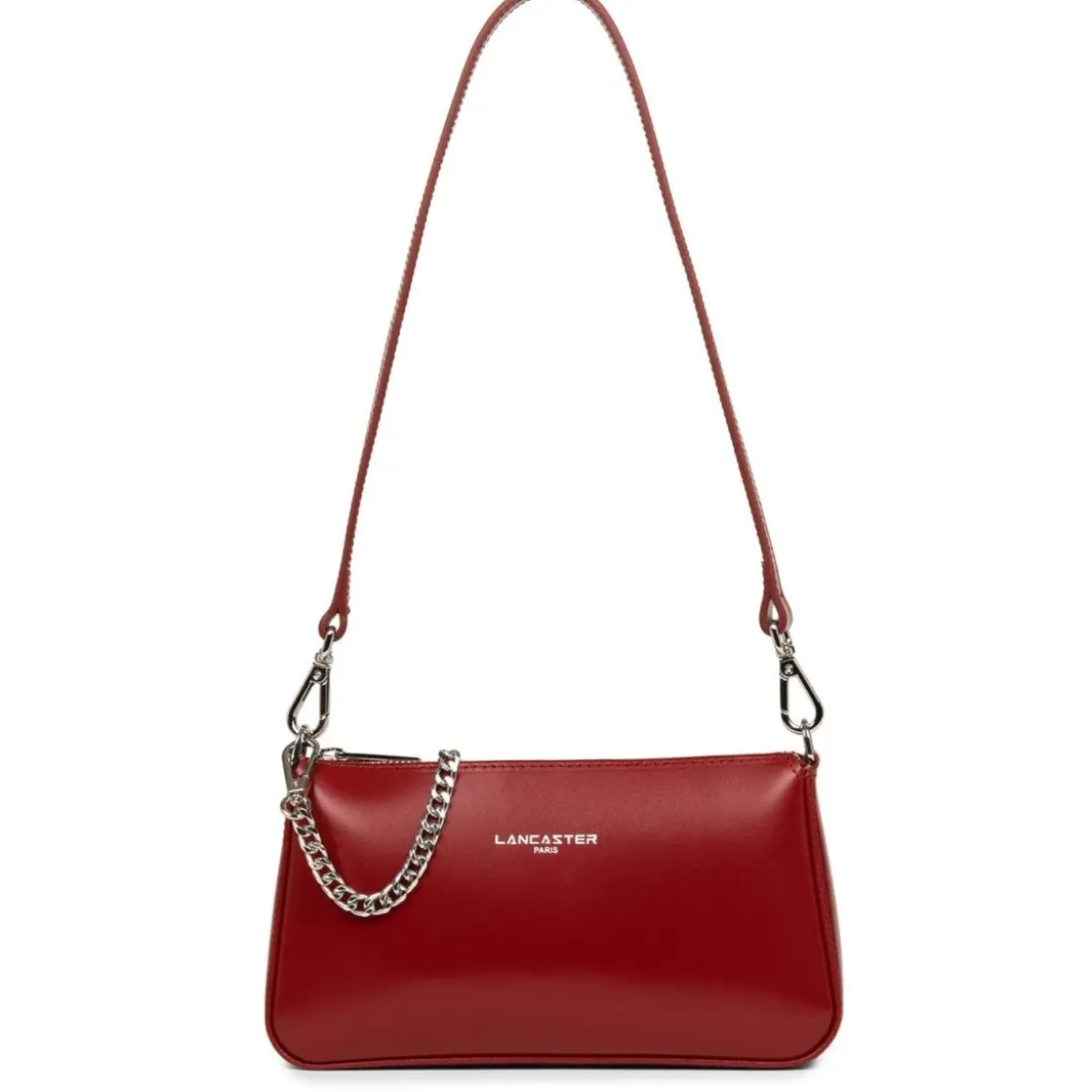 Lancaster MaroquinerieSac trotteur Suave Even en cuir carmin rouge