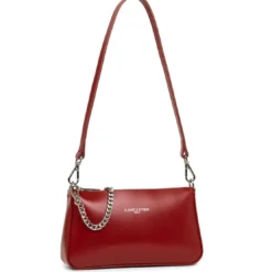 Lancaster MaroquinerieSac trotteur Suave Even en cuir carmin rouge