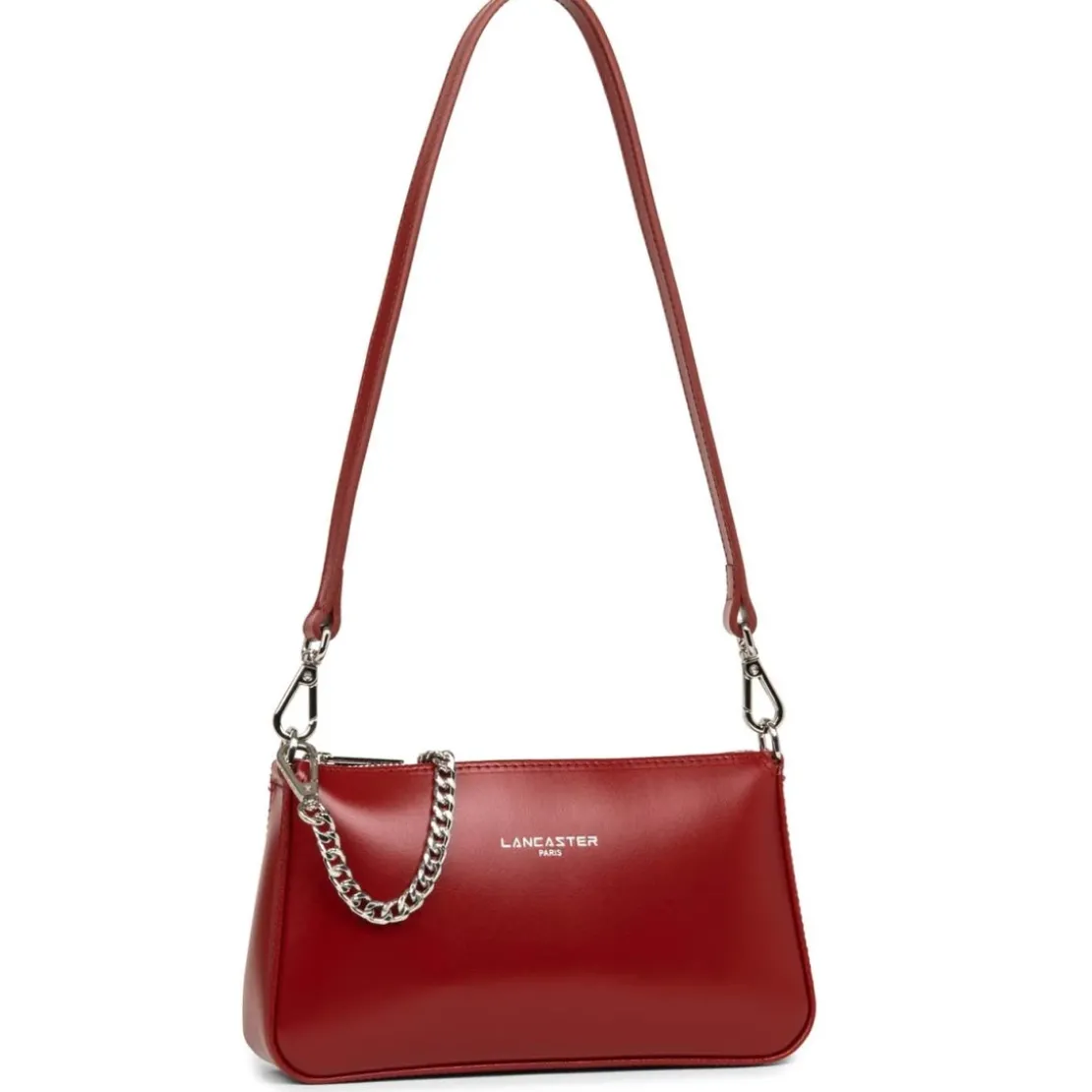 Lancaster MaroquinerieSac trotteur Suave Even en cuir carmin rouge