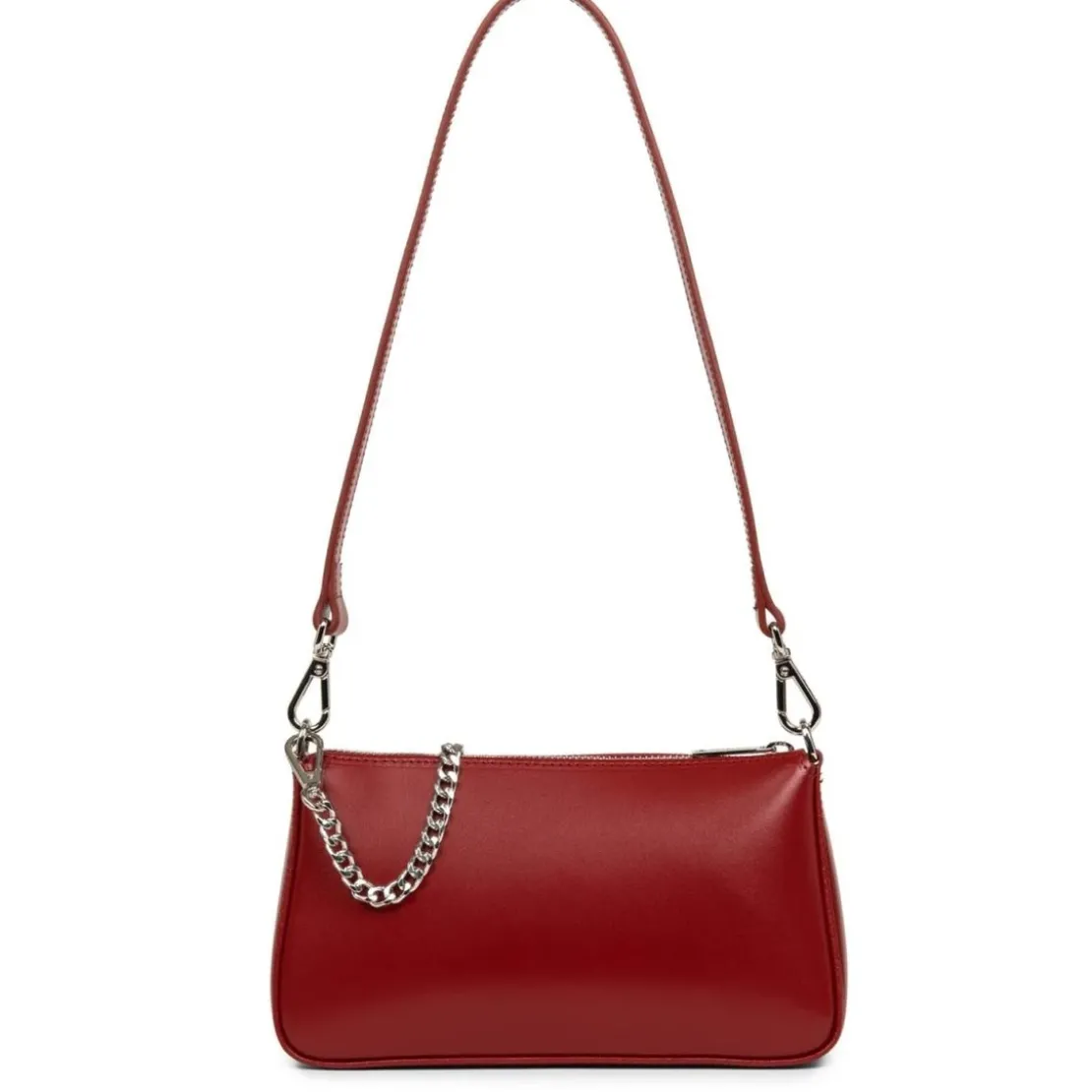 Lancaster MaroquinerieSac trotteur Suave Even en cuir carmin rouge
