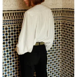 La Petite EtoileBlouse ample BERLIA blanc en coton