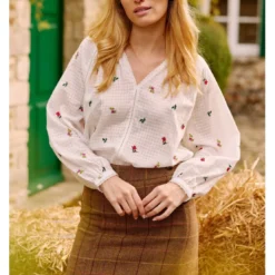 La Petite EtoileBlouse BENITA blanc en coton