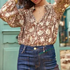 La Petite EtoileBlouse BENNY beige en viscose