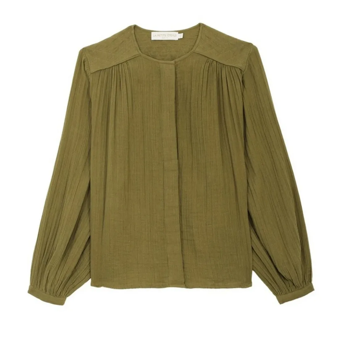La Petite EtoileBlouse BERLIA kaki en coton
