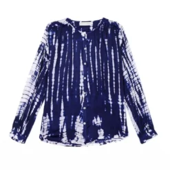 La Petite EtoileBlouse bleue manches longues BERFINE bleu marine en viscose