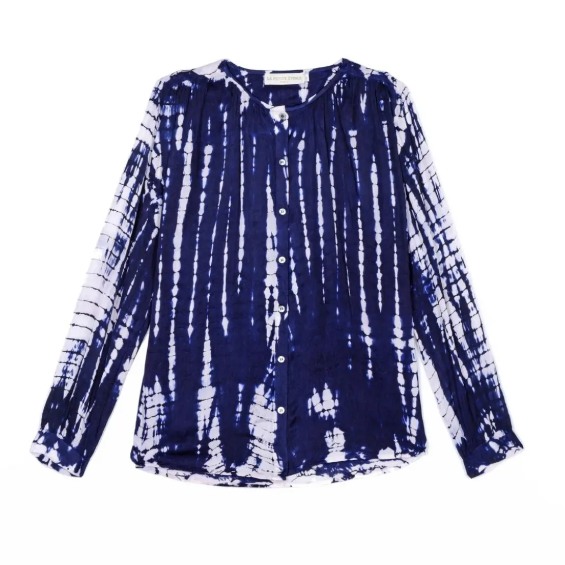 La Petite EtoileBlouse bleue manches longues BERFINE bleu marine en viscose