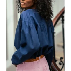 La Petite EtoileBlouse BOLIA marine en coton