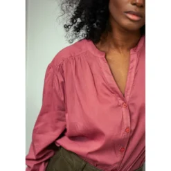 La Petite EtoileBlouse BOLIA fraise des bois rouge en coton