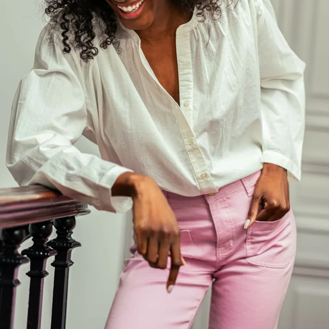 La Petite EtoileBlouse BOLIA blanc en coton