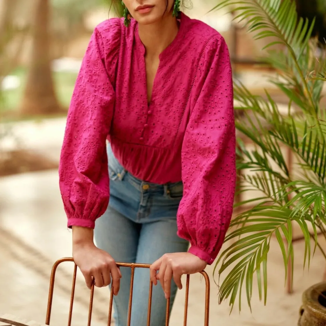 La Petite EtoileBlouse BRIAM fushia en coton fuchsia
