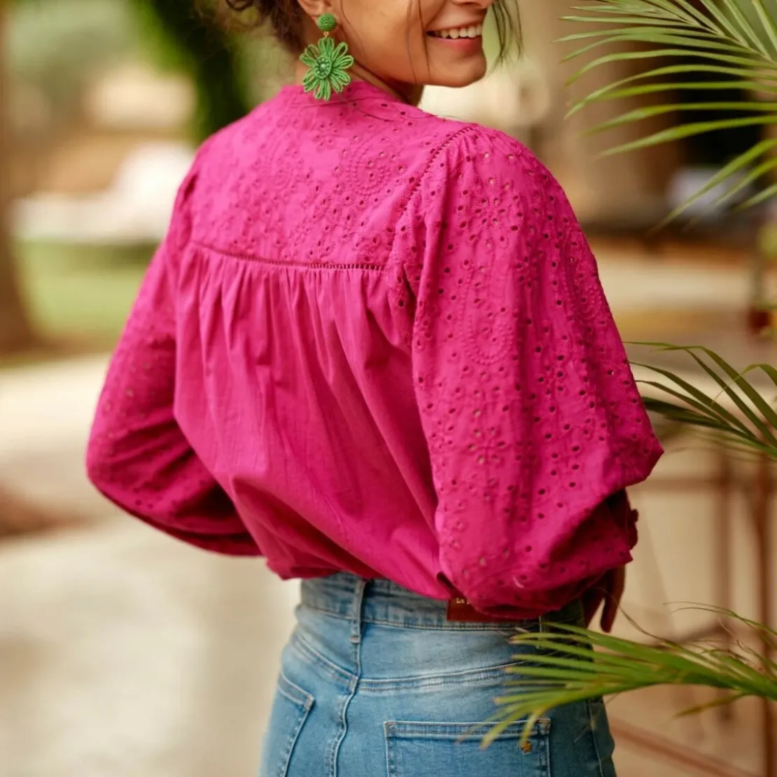 La Petite EtoileBlouse BRIAM fushia en coton fuchsia