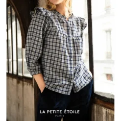 La Petite EtoileBlouse DAKOTA bleu en coton