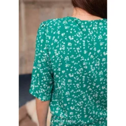 La Petite EtoileBlouse imprimée Alaise - Verte en viscose