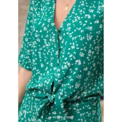 La Petite EtoileBlouse imprimée Alaise - Verte en viscose