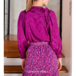 La Petite EtoileBlouse Izana violet en viscose