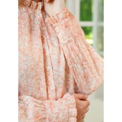La Petite EtoileBlouse POPLIN pêche en coton