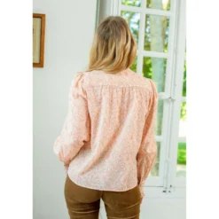 La Petite EtoileBlouse POPLIN pêche en coton