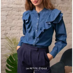 La Petite EtoileBlouse Somuia bleu en coton