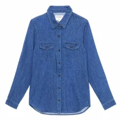 La Petite EtoileChemisier CECILIA wash bleu en coton