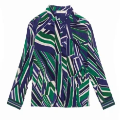 La Petite EtoileChemisier CHANICE raye bleu en viscose