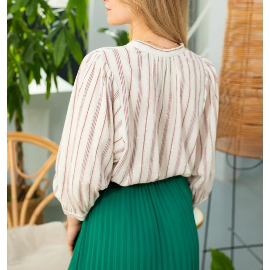 La Petite EtoileChemisier NANDA écru en viscose
