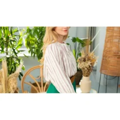 La Petite EtoileChemisier NANDA écru en viscose