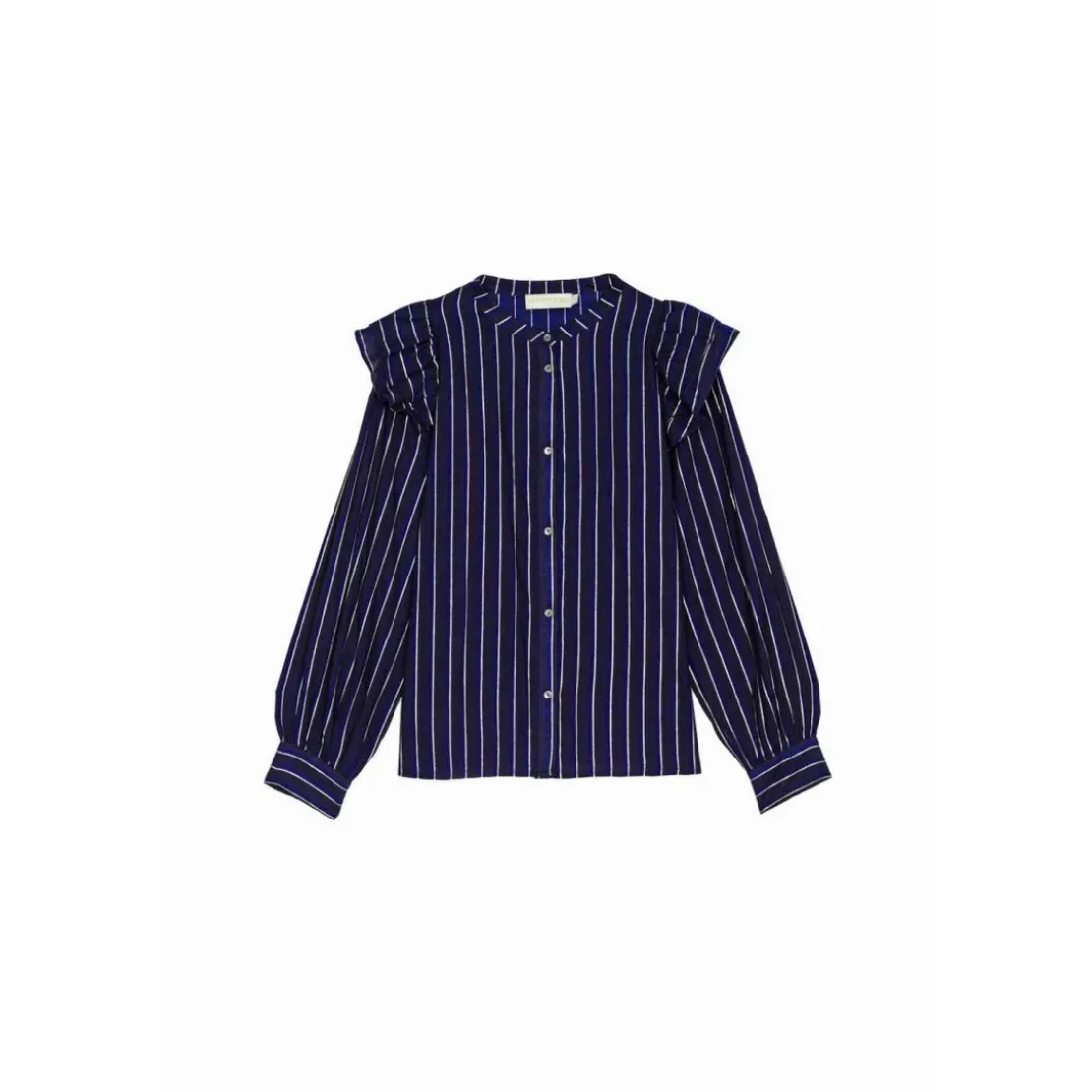 La Petite EtoileChemisier Ponnie bleu marine en coton