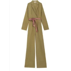 La Petite EtoileCombi-Pantalon LINKA kaki en coton