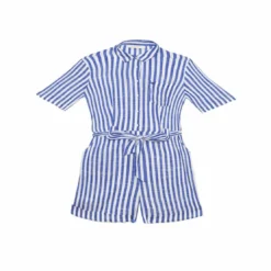 La Petite EtoileCombi-short LIVA ecru/bleu en viscose