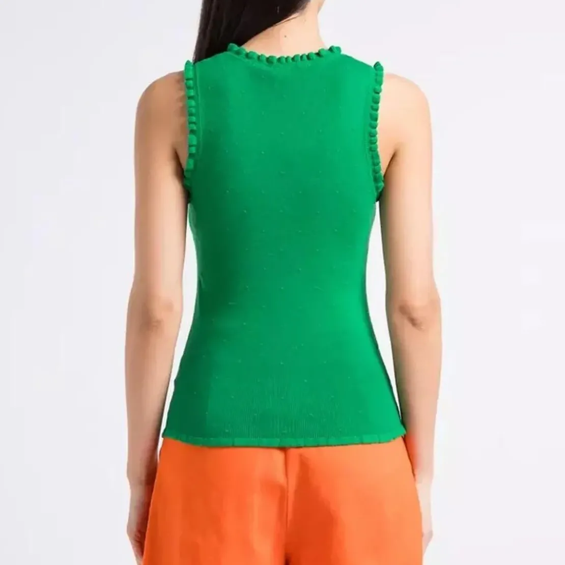 La Petite EtoileDebardeur DOLFERI vert en viscose