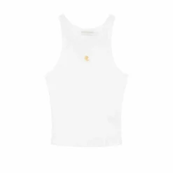 La Petite EtoileDebardeur DYANE blanc/jaune en coton