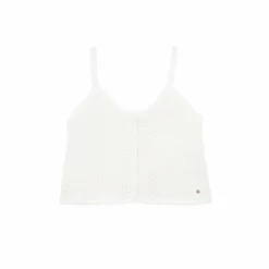 La Petite EtoileDebardeur maille MIRELA blanc en coton