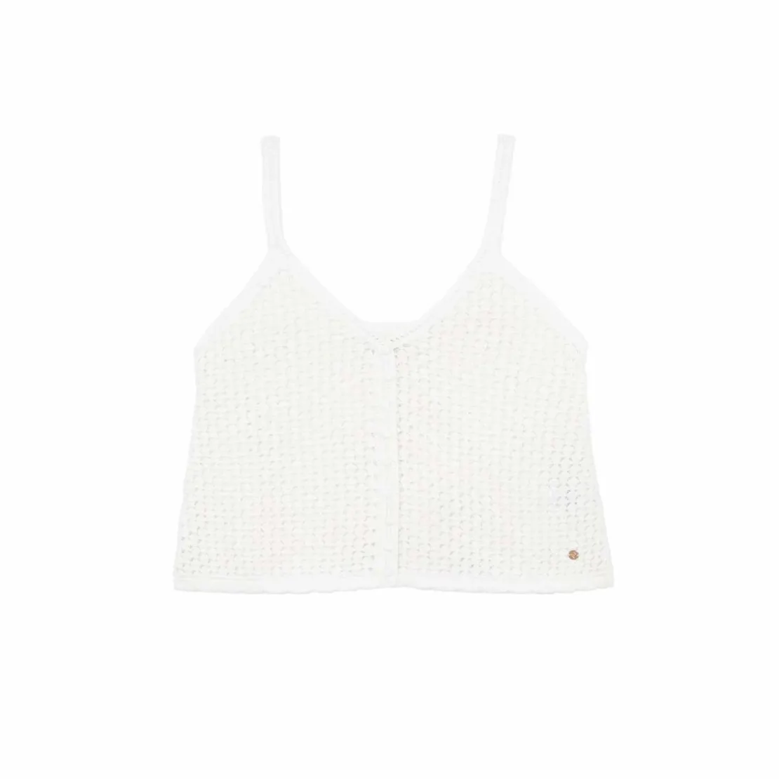 La Petite EtoileDebardeur maille MIRELA blanc en coton