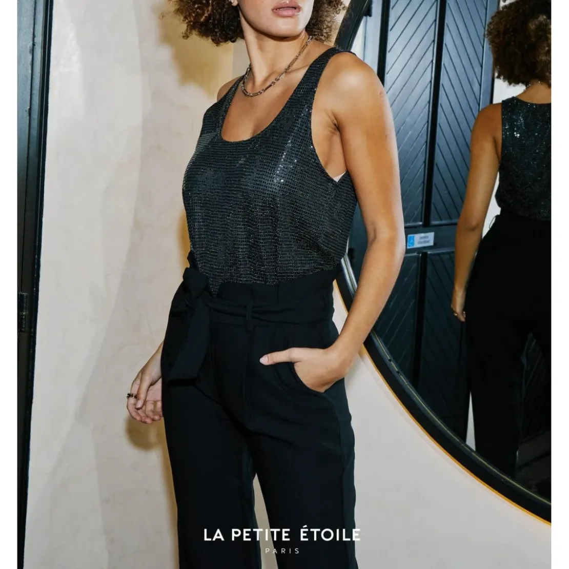La Petite EtoileDebardeur YOMI noir