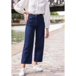La Petite EtoileJean Bleu taille haute PULP B en coton