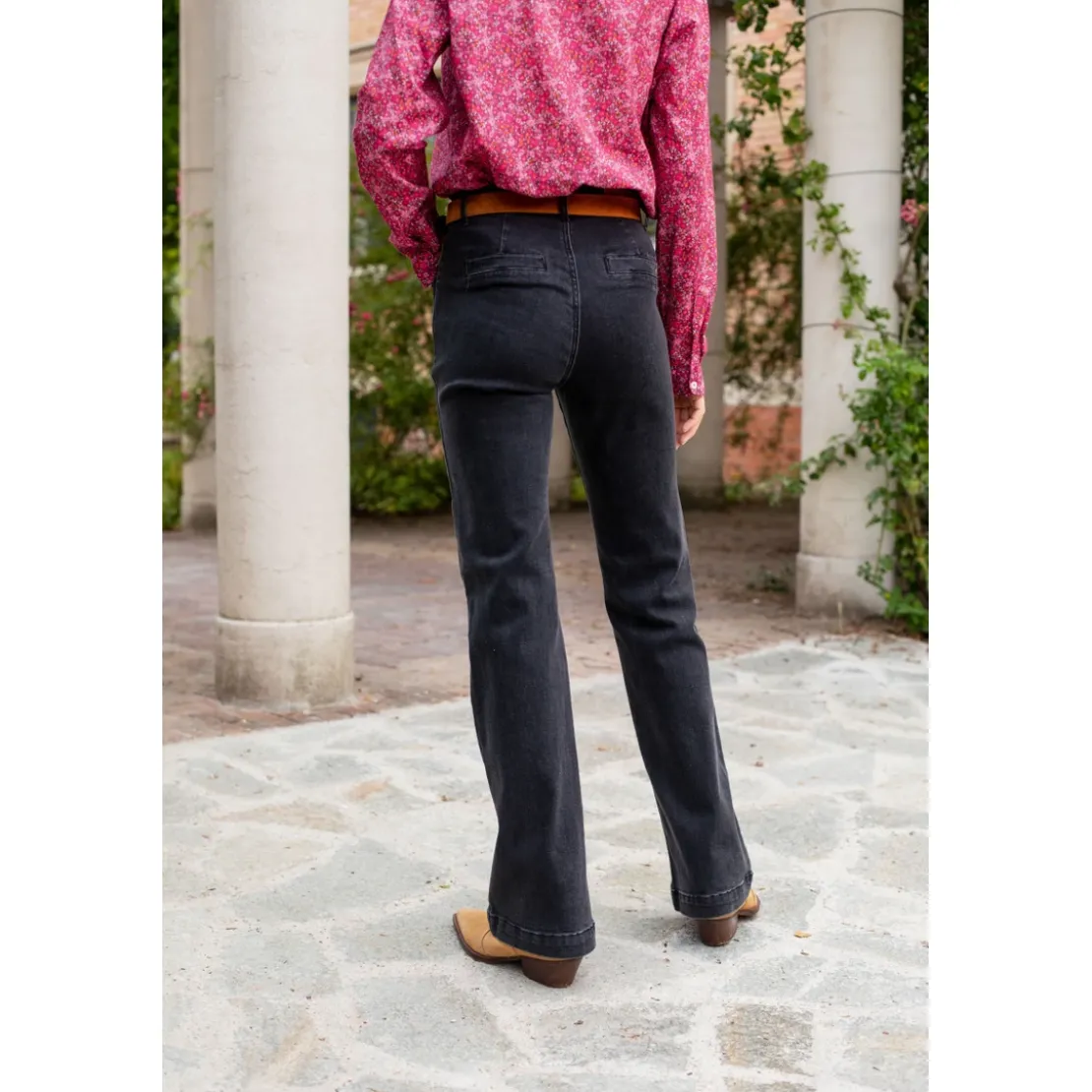 La Petite EtoileJean droit SONNY G - Gris en coton