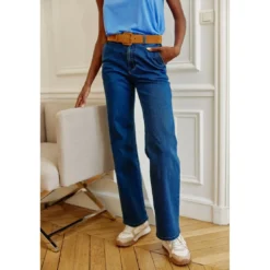La Petite EtoileJean IMOGEN wash en coton bleu moyen