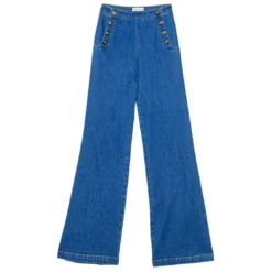 La Petite EtoileJean wash PAULIE en coton bleu