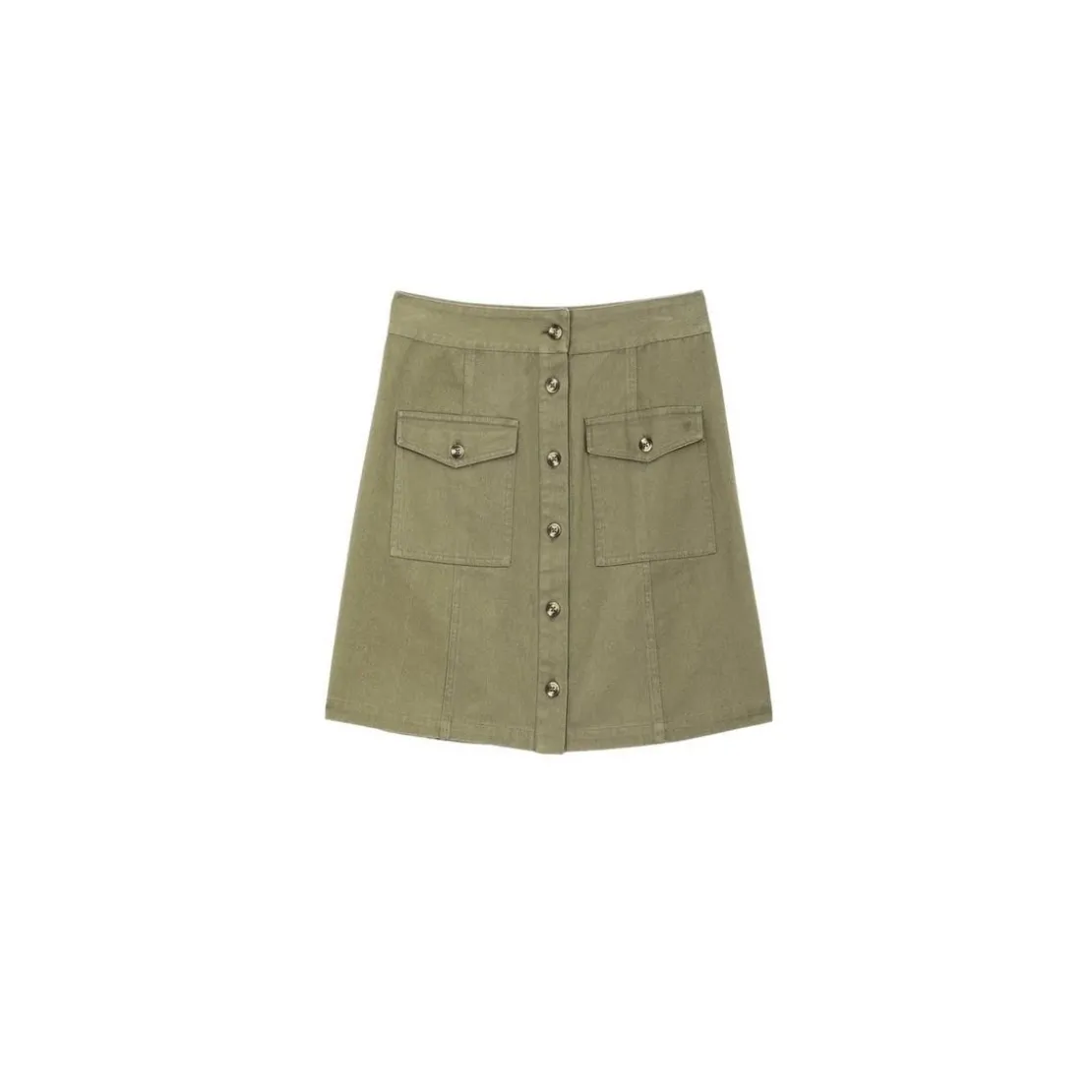 La Petite EtoileJupe courte en twill de coton JORY kaki