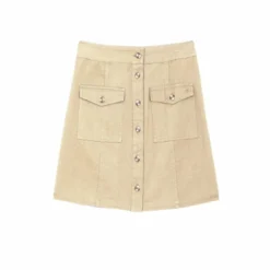 La Petite EtoileJupe courte en twill de coton JORY beige