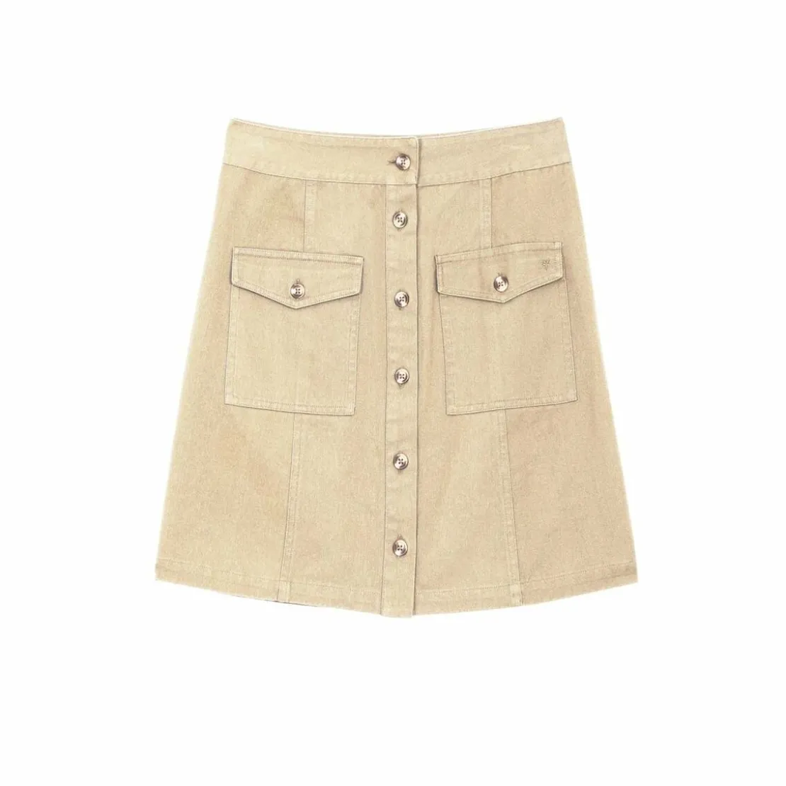 La Petite EtoileJupe courte en twill de coton JORY beige