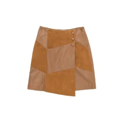 La Petite EtoileJupe FLAVY camel en cuir