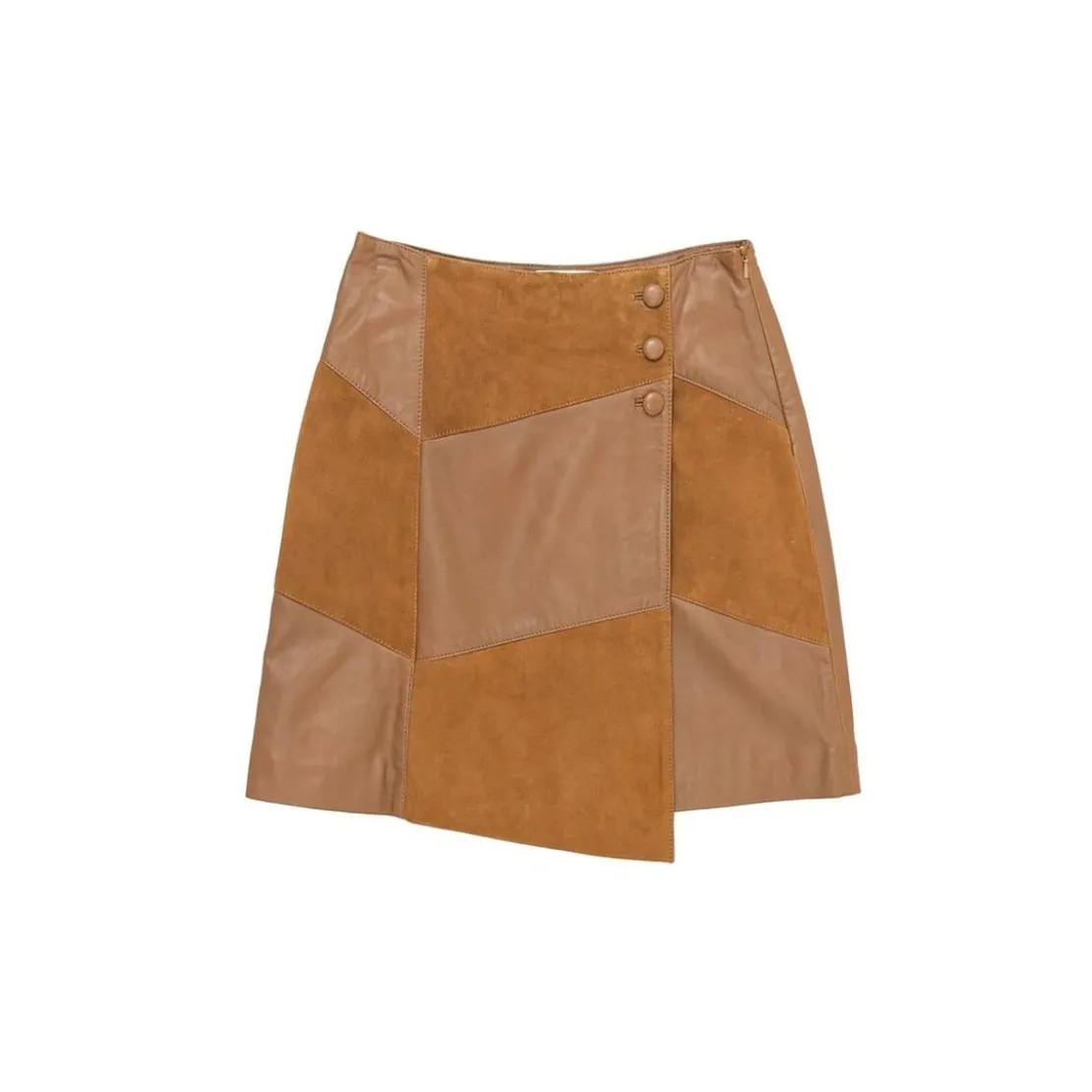 La Petite EtoileJupe FLAVY camel en cuir